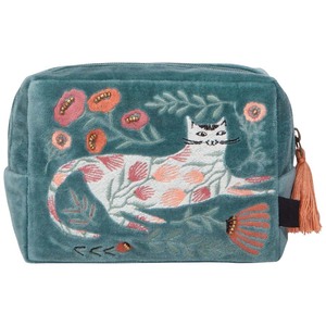 Pochette da Trucco da Donna <span class=keywords><strong>in</strong></span> Velluto Qetesh Fashion, Beauty Case da <span class=keywords><strong>Viaggio</strong></span> <span class=keywords><strong>in</strong></span> Tela con Logo Ricamato Personalizzato - Product Image 2