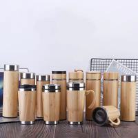 Botol Vakum Kecolove Cangkir Kopi Mobil Bambu Hadiah Dewasa 316 Stainless Steel Termos Air Kayu Bambu
