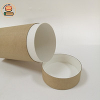 Kraft personnalisé Boîte D'emballage De Cylindre Papier Tube Emballage