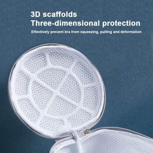 Sujetador de nailon ecológico personalizado, lencería, bolsa de lavado <span class=keywords><strong>pequeña</strong></span>, plegable, <span class=keywords><strong>para</strong></span> <span class=keywords><strong>lavadora</strong></span>, bolsa de lavandería <span class=keywords><strong>pequeña</strong></span>, venta al por mayor - Product Image 6