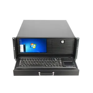 PC industrial 4U computador estação de trabalho Q670 chipset suporta 12/13th LGA1700 Intel Core i3/i5/i7 processador LCD display hot swap