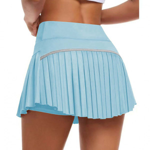 Rok Lipit Multi-Warna Fashion Musim Panas Terlaris Anti-Exposure Pinggang Tinggi Rok Pendek Olahraga Fitness Bernapas Rok Tenis - Product Image 2