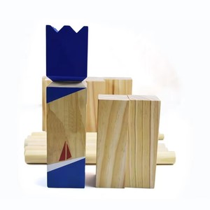 Jeu de blocs <span class=keywords><strong>Viking</strong></span> Chess pour Kubb, jeu de blocs imprimés pour pelouse extérieure, pour vos jouets et structures d'extérieur - Product Image 6