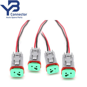 YB-Stecker BC7205P Deutsch DT-Stecker Serie 2-polige Pig tails für LED-Arbeits scheinwerfer - Product Image 1