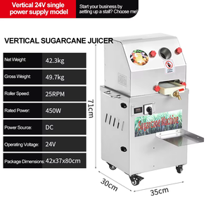 High Quality Dual-power External Battery Sugarcane Juicer Automatic Stainless Steel Sugarcane Juicer <b>Juice</b> Extractor <b>Machine</b> - Product Image 4