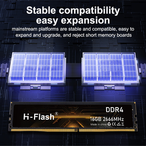 H-フラッシュメモリモジュール4GB 8GB <span class=keywords><strong>16GB</strong></span> 32GB DDR4メモリ2400MHz 2666MHz 3200MHzデスクトップメモリ - Product Image 5