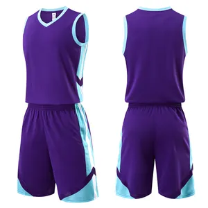 Grosir murah seragam basket pria sublimasi custom mesh kosong set kaus basket