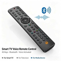 Control Remoto por Voz de 45 Teclas, Control Remoto Inalámbrico Activado por Voz de Repuesto para Smart TV OEM ODM