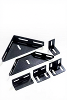 Supports d'angle métalliques multi-trous, équerres en L pour le support de meubles, fixations en acier robustes pour cadres de lit