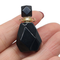 Pendentif flacon de parfum en pierre précieuse, très tendance sur Hongzhuo INS, pour la création de bijoux.