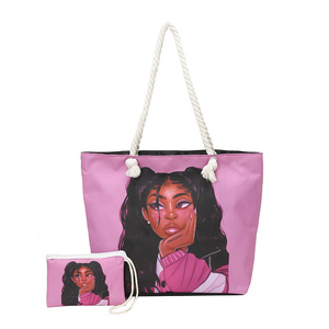 <span class=keywords><strong>Sac</strong></span> <span class=keywords><strong>à</strong></span> bandoulière en toile imprimé <span class=keywords><strong>grande</strong></span> <span class=keywords><strong>capacité</strong></span> pour <span class=keywords><strong>femme</strong></span> avec fermeture éclair, <span class=keywords><strong>sac</strong></span> <span class=keywords><strong>à</strong></span> <span class=keywords><strong>main</strong></span> transfrontalier et <span class=keywords><strong>sac</strong></span> fourre-tout de shopping - Product Image 1