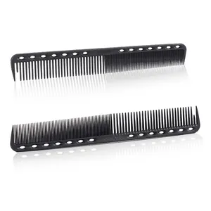 Peigne en plastique de haute qualité pour barbier et Salon, Set de décoratif de cheveux, en Fiber de carbone, antistatique