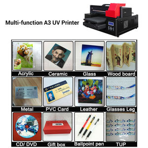 Printer UV 3D Refinecolor untuk Pencetakan Embos, Printer Casing Ponsel UV, Pencetakan Barang Akrilik, Pena Golf, Printer Flatbed UV A3 - Product Image 2