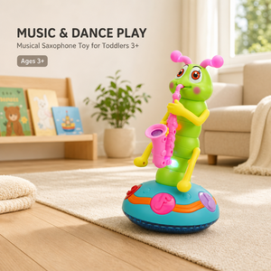 Juguete Musical de Saxofón con Forma de Oruga Bailarina para Niños Pequeños, con Luz y Sonido Eléctricos, Juguetes Educativos Tempranos para Niños - Product Image 5