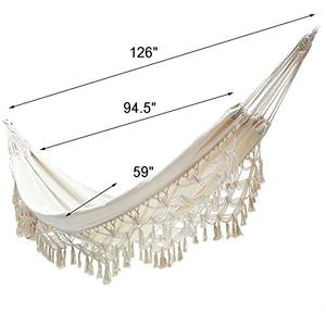 Ngoài trời trong nhà cao nhiệm vụ vải Boho rìa võng đu macrame võng - Product Image 4