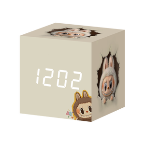 Tùy chỉnh in mô hình bảng trò chơi trang trí nội thất soveneirs pin điện tử đêm báo động bàn gỗ kỹ thuật số máy tính để bàn Cube Led Gương đồng hồ - Product Image 5