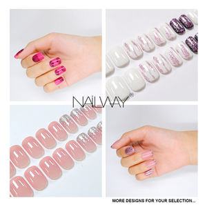 Faux ongles à presser en gros, couverture complète, rouge rose pur, 24 pièces, ABS, pré-conçus, <span class=keywords><strong>art</strong></span> des ongles avec colle - Product Image 6