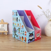 Organisateur de documents pliable en papier recyclé avec lamination mate personnalisée, nouveau design, pour magazines et dossiers de bureau