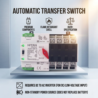 W2R-63A/4P 3-Phasen Solar ATS: 63A 10kA PC-Klasse Automatischer Transferschalter. Speziell für Photovoltaik- und Notstromsysteme.