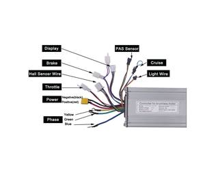 Controladores de Motor ODM 48V/60V/72v, controlador de accionamiento de Motor Dual de onda sinusoidal para vehículos eléctricos de velocidad de cubo BLDC, Motor de CC sin escobillas - Product Image 2