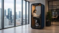 Bilik Tes Pendengaran Modular Aluminium Alloy Berkualitas Tinggi Harga Terjangkau, Ruang Audiometri Mobile Kedap Suara, Kantor Rumah Kontemporer