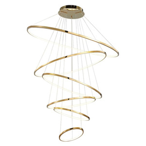 Modern Crystal Gold Black Chandelier <b>Lighting</b> Luxury LED Pendant Light for Hotel or Home Living Room Bedroom <b>Decor</b> HM-C-8308 Bla - Product Image 3