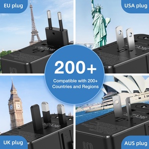 Wontravel Dual Ports 65W Fast Charger PD 3.0 WorldwideTravel Aadptor Universal Travel Adapter - Product Image 5