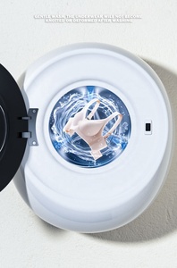HEYRV Lavadora Inteligente Totalmente Automática de Carga Frontal de 3 kg, Montada en la Pared, con Secado y Doble Esterilización, Mini Lavadora Wi-Fi - Product Image 5