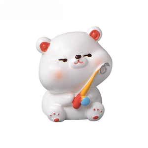 Série Weij <span class=keywords><strong>Glacier</strong></span> Ours <span class=keywords><strong>Polaire</strong></span>, Accessoires de création de micro-paysages scéniques enneigés, Ornement en résine mignon pour bassin de pêche - Product Image 5