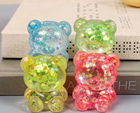 Jouets Squishies à Rebond Lent, Pailletés, Anti-Stress, Jouets à Presser, Cadeaux, Vente en Gros TPR