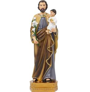 Saint and Child Jesus Resin - Religious Altar Decor Handcrafted Custom OEM Wholesale Factory Resin Material and Long-las - Product Image 5