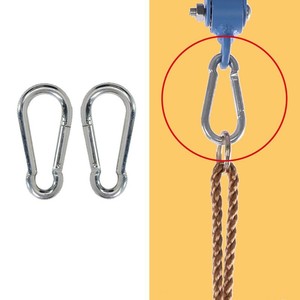 Mosquetón Galvanizado en Forma de Calabaza, Conector de Carga de 300 kg, Gancho para Exteriores, Hebilla de Seguridad Metálica, 2 Piezas - Product Image 2