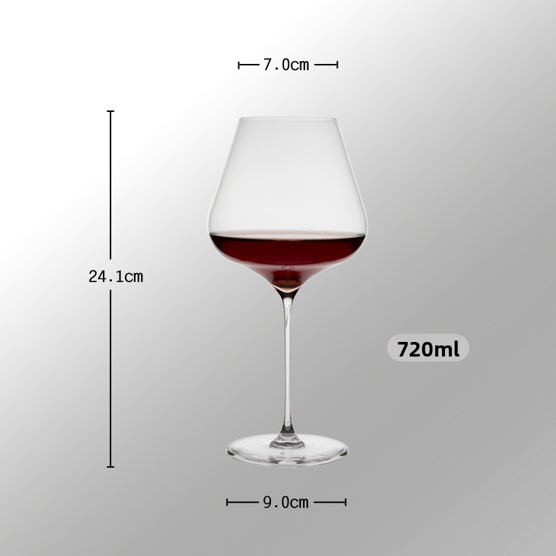 Ultra-fine rod red wine glass 720ML