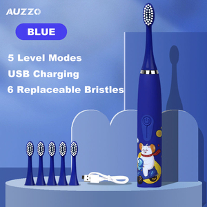 Cepillo de Dientes <span class=keywords><strong>El</strong></span>éctrico Inteligente con Diseño de <span class=keywords><strong>Sonic</strong></span> para Niños, Resistente al Agua IPX7, Batería de 60 Días de Duración, Suave, para Niños de 3 a 15 Años, 6 Cabezales de Repuesto - Product Image 6