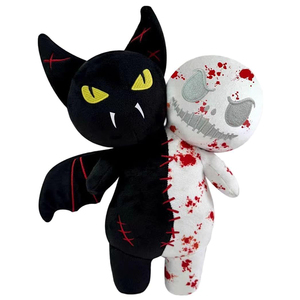 Peluche réversible d'<span class=keywords><strong>horreur</strong></span>, jouet en peluche effrayant, poupée de compagnie vampire et fantôme pour enfants et fans de jeux, excellent cadeau pour Halloween - Product Image 1