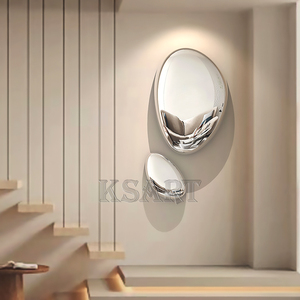 Sáng Tạo Ngoài Trời Vườn Thép Không Gỉ Tùy Chỉnh Màu Sắc Trừu Tượng Hình 3D Nghệ Thuật Điêu Khắc Tường Treo Tùy Chỉnh Thiết Kế - Product Image 3