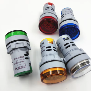 Lámpara Piloto LED de Señalización Iehc AD16-22DSV de 22 mm para Montaje en Panel, CC 6-100 V, Luz Indicadora Amarilla/Verde - Product Image 1