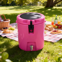 Glacière isotherme rotomoulée moderne grande capacité avec logo personnalisé, en PE écologique, intérieur en acier inoxydable, étanche, réutilisable, 8L, pour la pêche