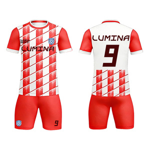 Setelan Latihan Sepak Bola Digital Grosir Custom, Nomor Bergaris Cetak Sublimasi Panas yang Dipersonalisasi, Cepat Kering dan Elastis - Product Image 2