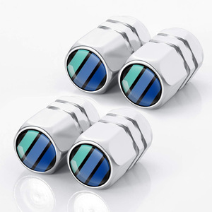 Bouchons de valve de pneu en aluminium 16x9mm antivol décoratifs pour voiture, remplacement, réparation, usage général, type américain - Product Image 3