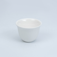 60ML Superbe Espresso Turc Grec En Céramique Café Tasses Kawa Gawa 2 Oz Personnalisé Blanc Or Jante Arabe Style Cawa Café Thé Tasses