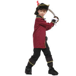 Costume de <span class=keywords><strong>pirate</strong></span> pour enfants, vêtements de fête, costume de capitaine <span class=keywords><strong>des</strong></span> Caraïbes pour garçons, déguisement COS - Product Image 4