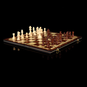Gấp lưu trữ bằng gỗ bàn cờ bộ 3 trong 1 cờ backgammon cờ Hội Đồng Quản trị trò chơi cho người lớn và trẻ em - Product Image 5