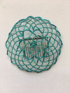 <span class=keywords><strong>Kippa</strong></span> personnalisée pour femmes, fabriquée à la main, avec des perles, fil de cristal, pour femmes, Bat Mitzvah, couvre-chef pour la synagogue, yarmulke en perles - Product Image 4