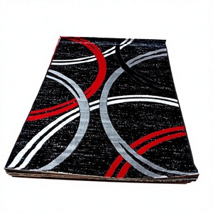 Tapis Adiva turc en polyester shaggy, tissé jacquard, fabriqué à la machine, à poils longs, rembourré, réversible, lavable, antidérapant, antimicrobien - Product Image 1