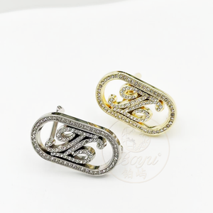 Hebilla <span class=keywords><strong>de</strong></span> Cinturón <span class=keywords><strong>de</strong></span> Metal con Letras Adornadas con <span class=keywords><strong>Diamantes</strong></span>, Hebilla <span class=keywords><strong>de</strong></span> Cinturón <span class=keywords><strong>de</strong></span> Moda <span class=keywords><strong>de</strong></span> Dos Tonos en <span class=keywords><strong>Oro</strong></span> <span class=keywords><strong>y</strong></span> Plata <span class=keywords><strong>de</strong></span> 1.6 cm - Product Image 2