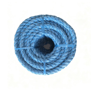 Cuerda <span class=keywords><strong>de</strong></span> PP Azul <span class=keywords><strong>de</strong></span> 8 mm y 30 m, Resistente a los Rayos UV, Ligera, Flotante, con Película <span class=keywords><strong>de</strong></span> PP Dividida, 3 Hilos Trenzados - Product Image 1