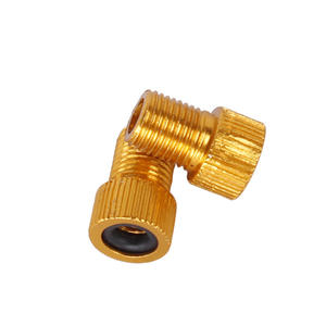 Adaptateur de valve française à valve américaine en alliage d'aluminium doré pour réparation et remplacement de pneus de vélo - Product Image 1