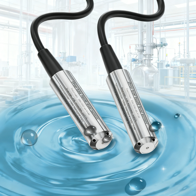 4-20mA RS485 Small Water tank Sewage Submersible Water Level Sensor 9-30VDC Split Drilling Submersible Water Level Gauge