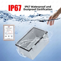Boîtier de jonction électrique étanche IP67 en ABS avec couvercle transparent pour instruments électroniques et disjoncteurs – Vente chaude usine